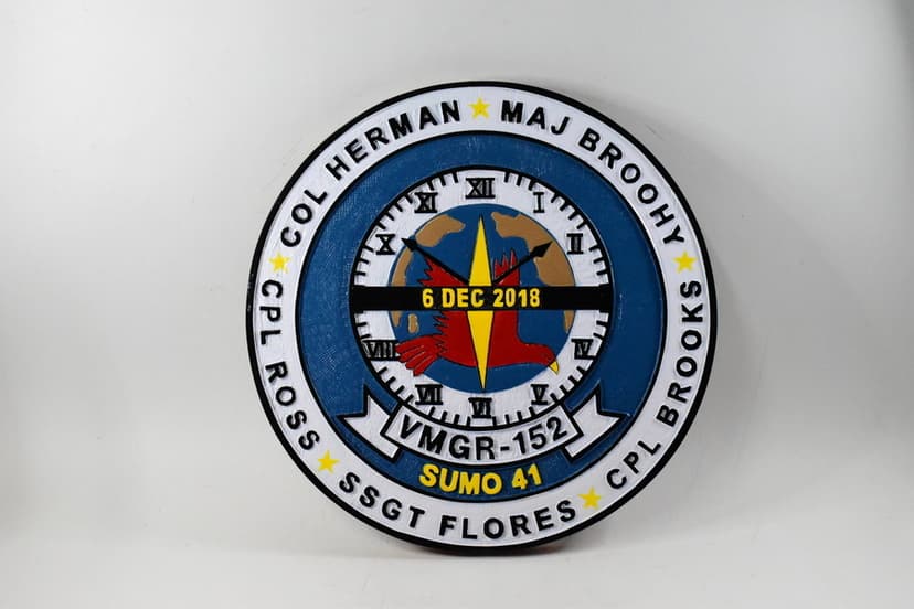 VMGR-152 Sumos Plaque, SUMO 41, 14inch plaque