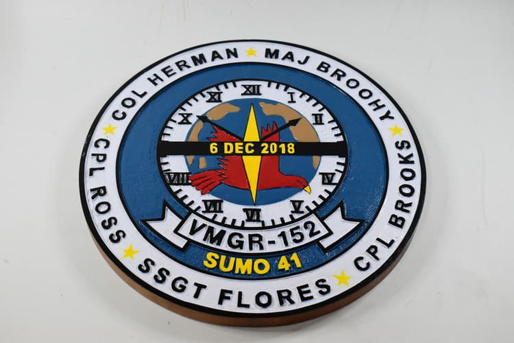 VMGR-152 Sumos Plaque, SUMO 41, 14inch plaque