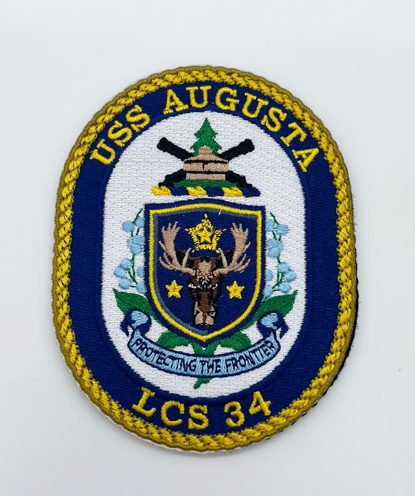 LCS-34 USS Augusta Patch – Hook and Loop, 4in
