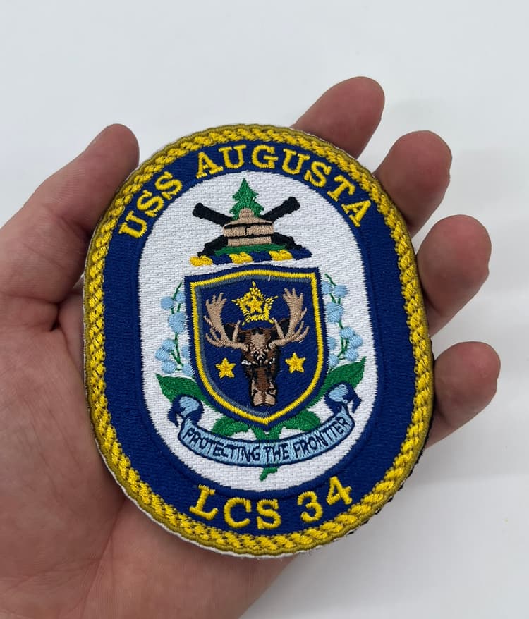 LCS-34 USS Augusta Patch – Hook and Loop, 4in