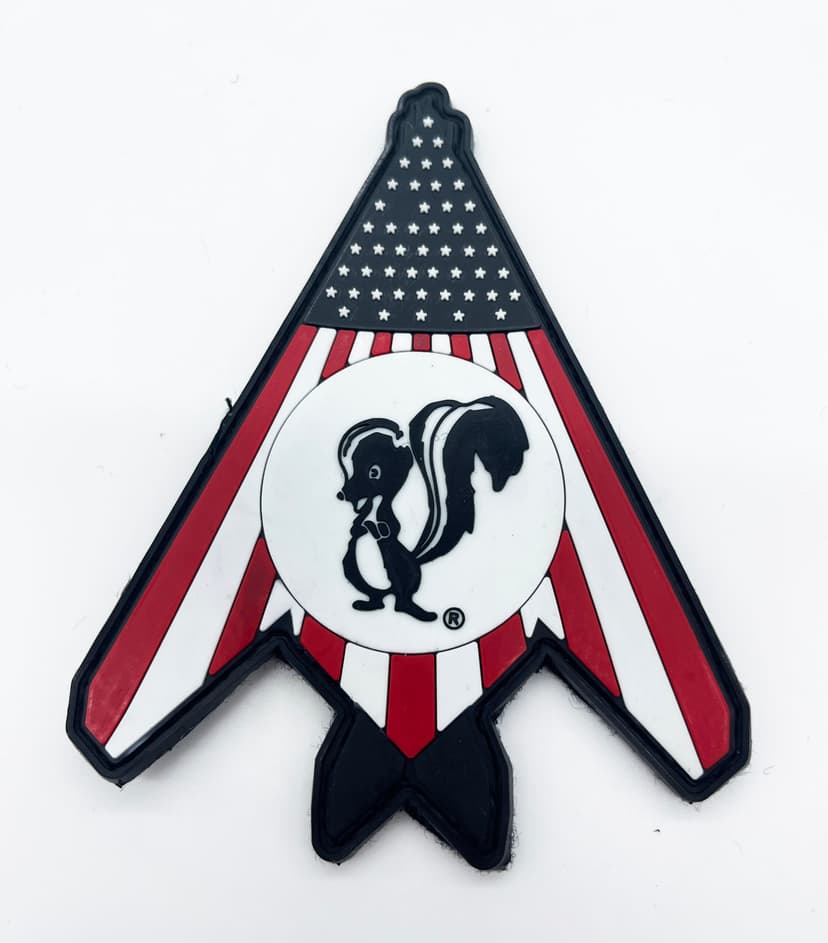 Skunk Works® F-117 Nighthawk Patch, 5 inch, PVC, Hook and Loop Backing