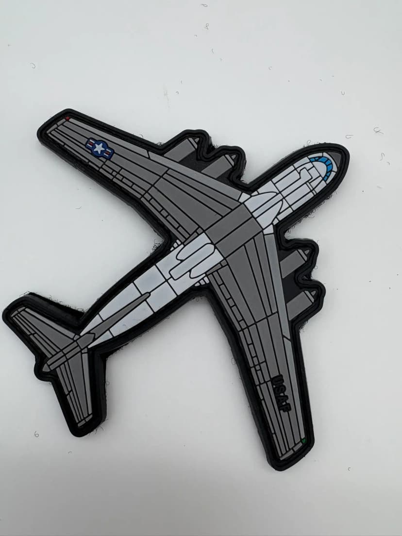 Lockheed Martin® C-141 Starlifter™ Silhouette Patch, Hook and Loop, PVC