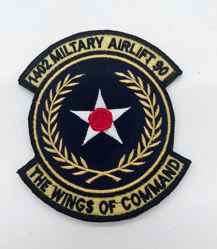 1402d Military Airlift Squadron Patch, 4 in, Hook and Loop