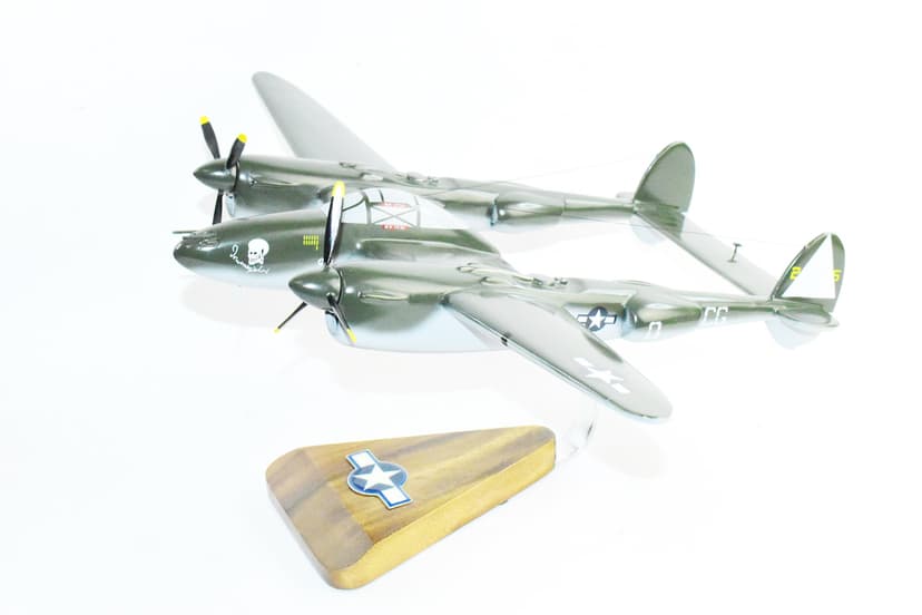 Lockheed® P-38 Lightning®, Journeys End 38th FS, 55th FG, Mahogany Scale Model