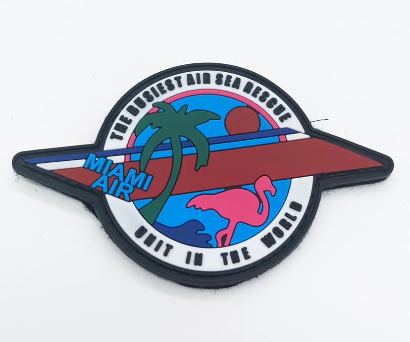 Coast Guard 'Miami Air', 4 in PVC Patch, Hook and Loop
