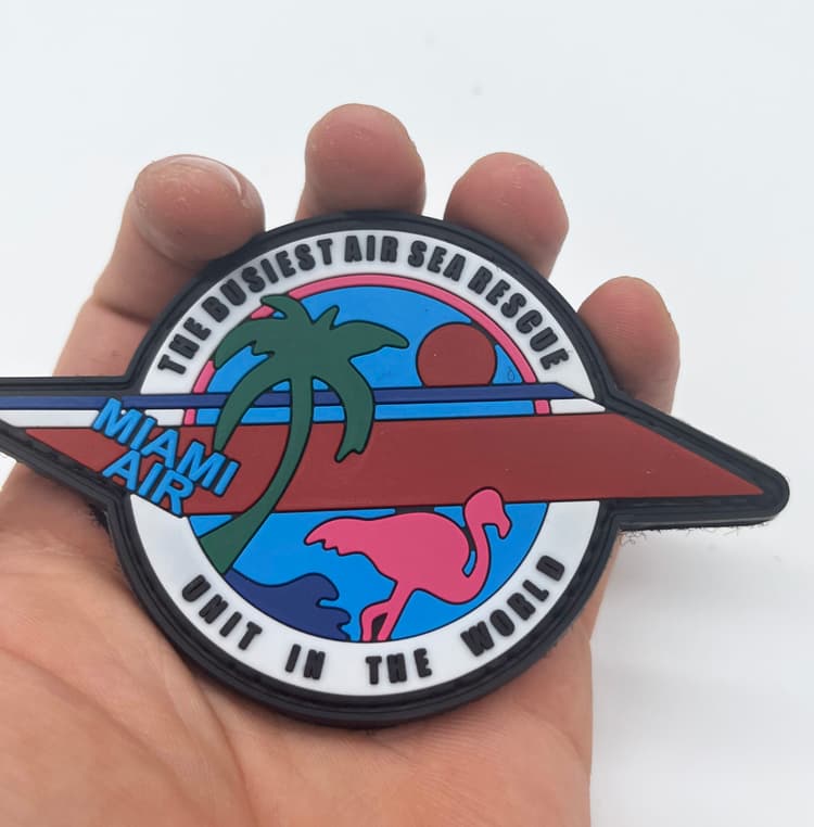 Coast Guard 'Miami Air', 4 in PVC Patch, Hook and Loop