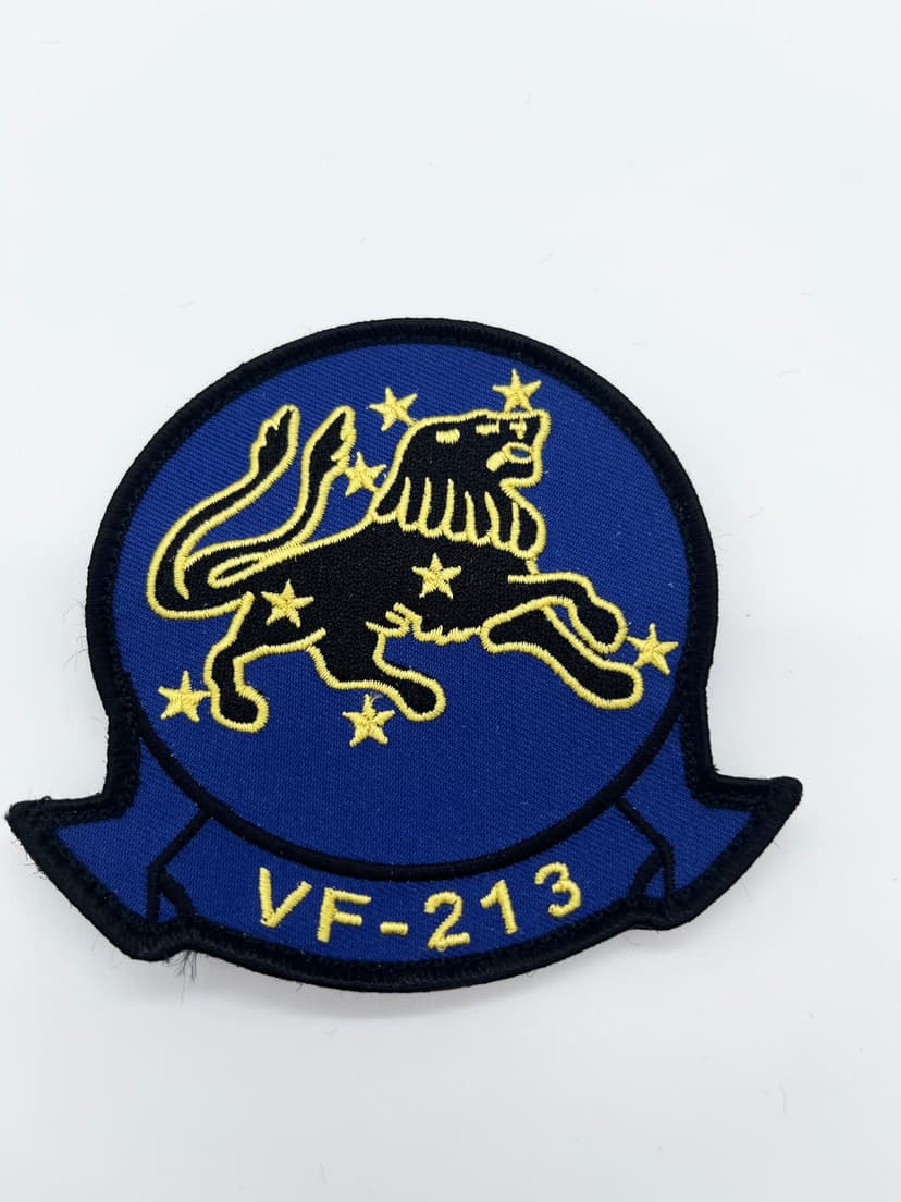 VF-213 Black Lions Squadron Patch – Hook and Loop, 4"