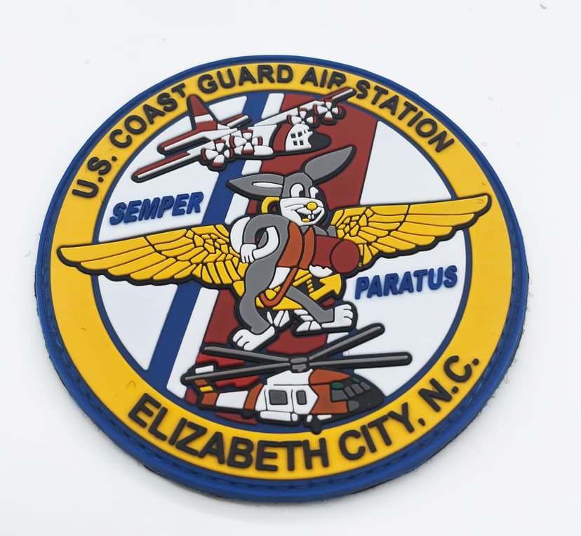 Coast Guard Air Station Elizabeth City NC, 4 inch PVC Patch, Hook and Loop