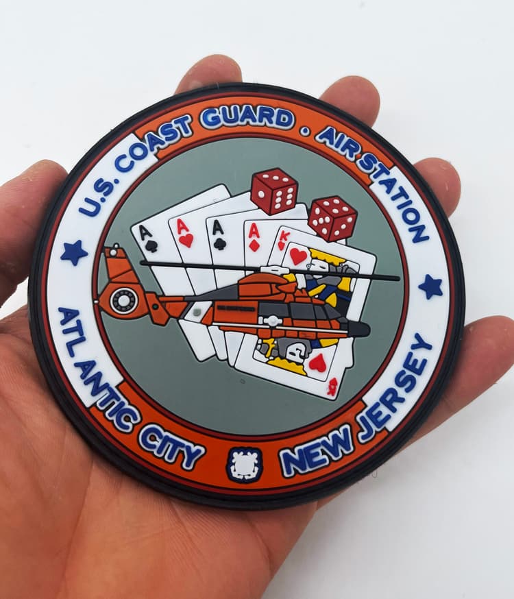 Coast Guard Air Station New Jersey/ Atlantic City PVC Patch, 4 inch