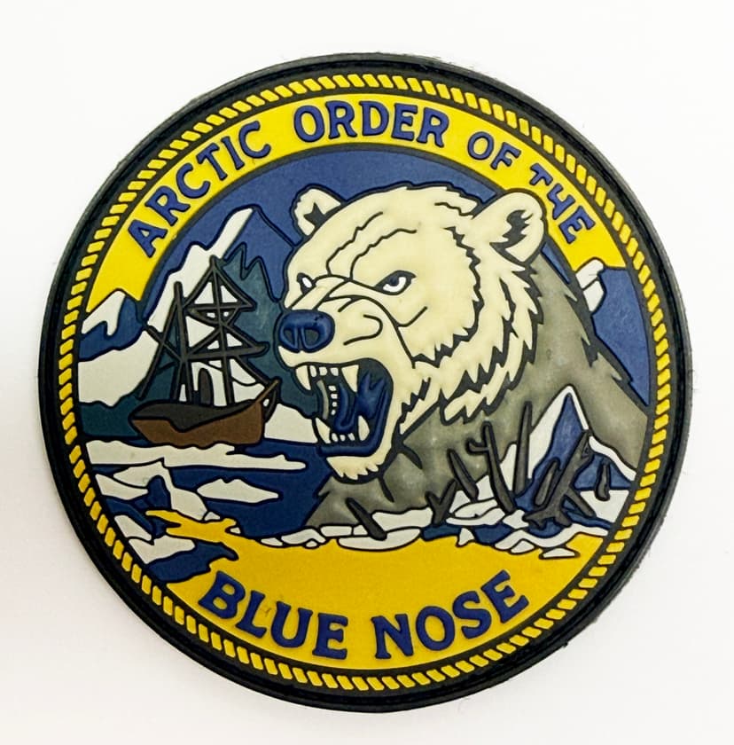 Arctic Order of the Blue Nose, 3.5 inch, PVC, Hook and Loop Patch