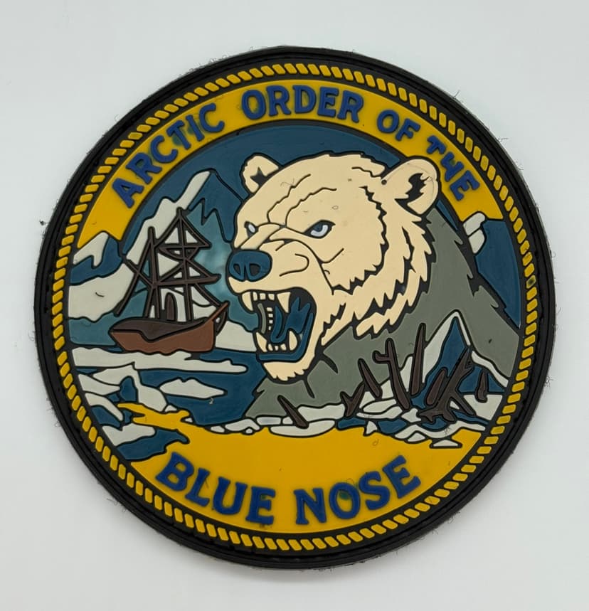 Arctic Order of the Blue Nose, 3.5 inch, PVC, Hook and Loop Patch
