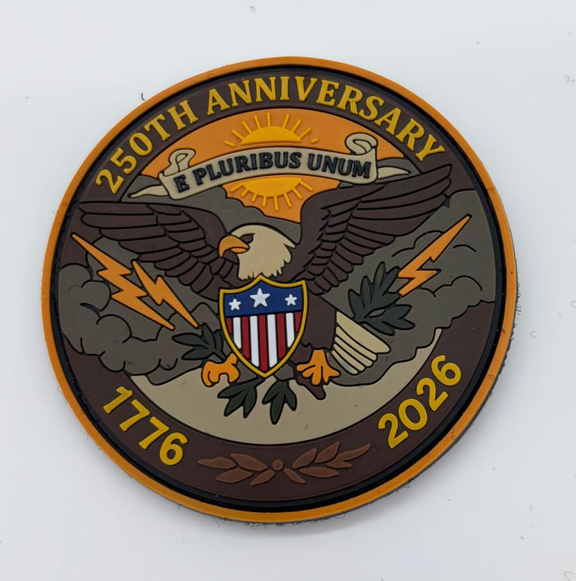 250th Anniversary of the United States, E Pluribus Unum Tan Patch