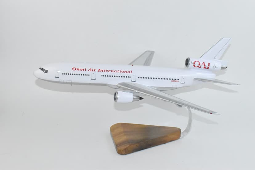 Omni Air International DC-10 Mahogany Model – 18-inch Length