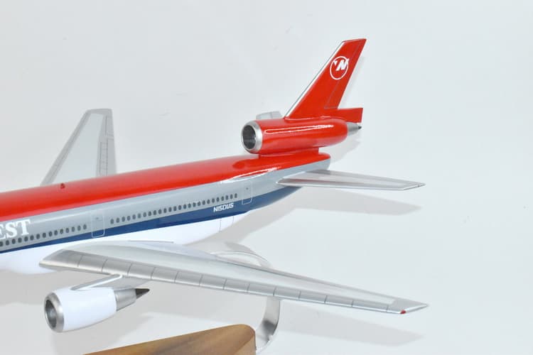 Northwest 1992 DC-10-40, 18 inch Mahogany Model