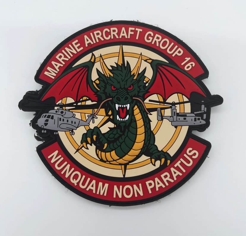 Marine Aircraft Group MAG-16 PVC Patch, 4 inch, Hook and Loop