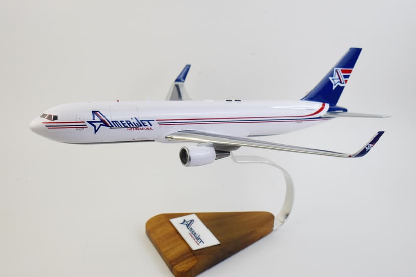 Amerijet B767, 18 inch Mahogany Model