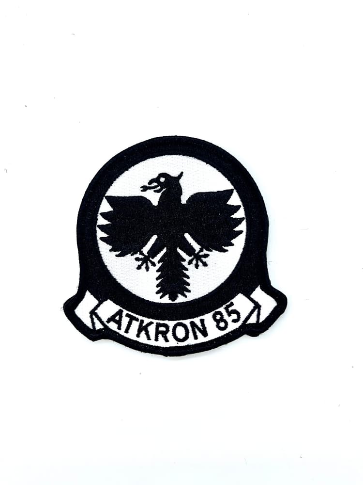 VA-85 Black Falcons Squadron Patch - Hook and Loop, 4"