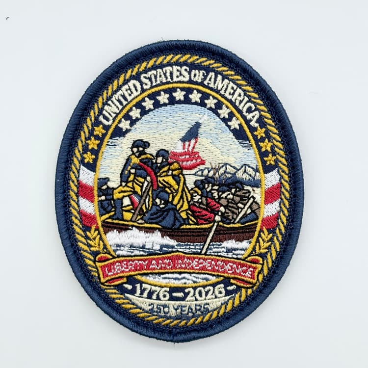 Crossing the Potomac Patch– 250th Anniversary – Hook and Loop, 3.5 in