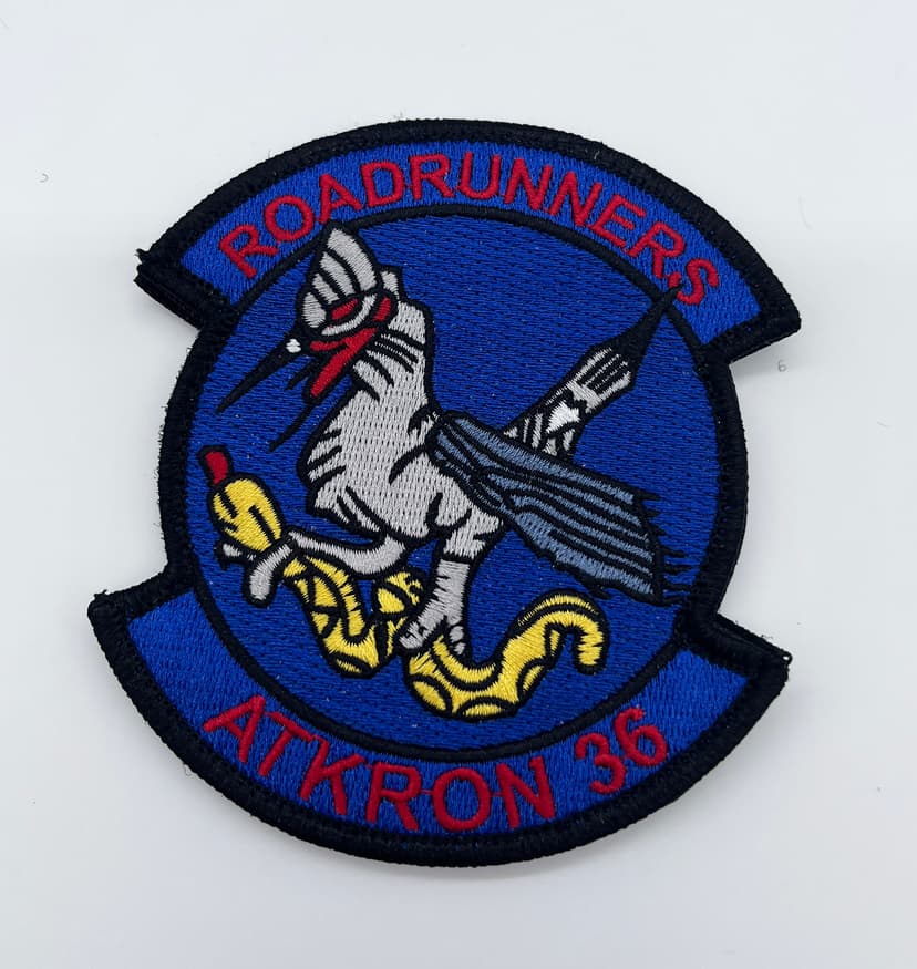 VA-36 Roadrunners Squadron Patch – Hook and Loop, 4.25 in