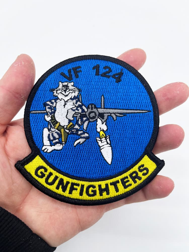 VF-124 Gunfighters Squadron Patch – Hook and Loop, 4"