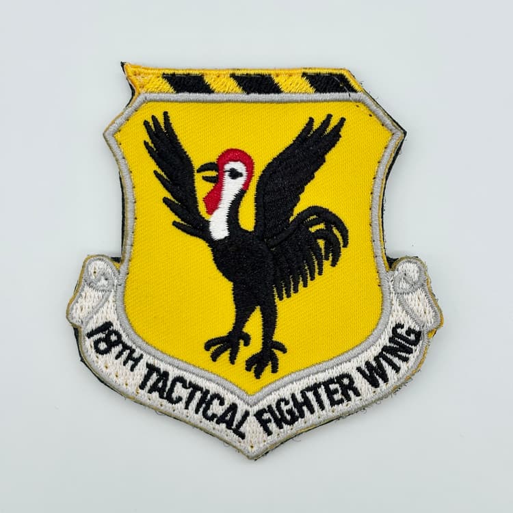 18th Tactical Fighter Wing (18 TFW), 3.25 in, Hook and Loop Patch