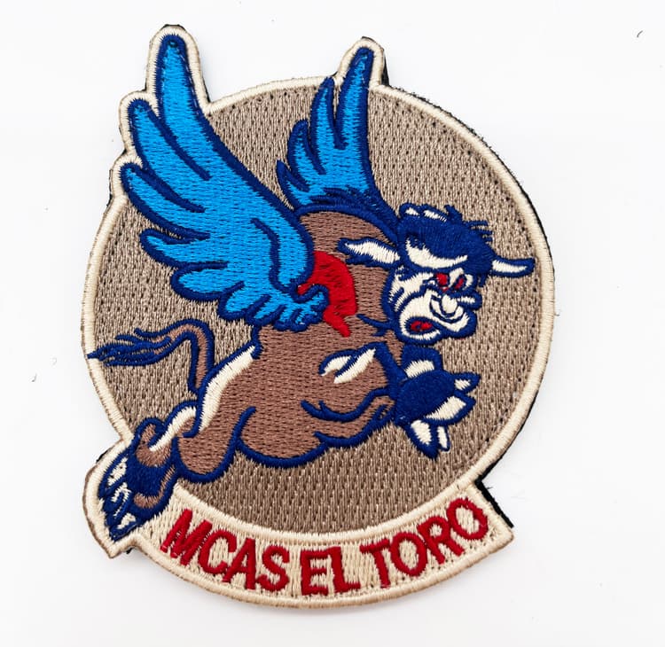 MCAS El Toro Original Design Patch, The Great Western Air Base, 4" x 3" Rectangular Tactical Emblem with Hook and Loop Backing, USMC Aviation Heritage Insignia