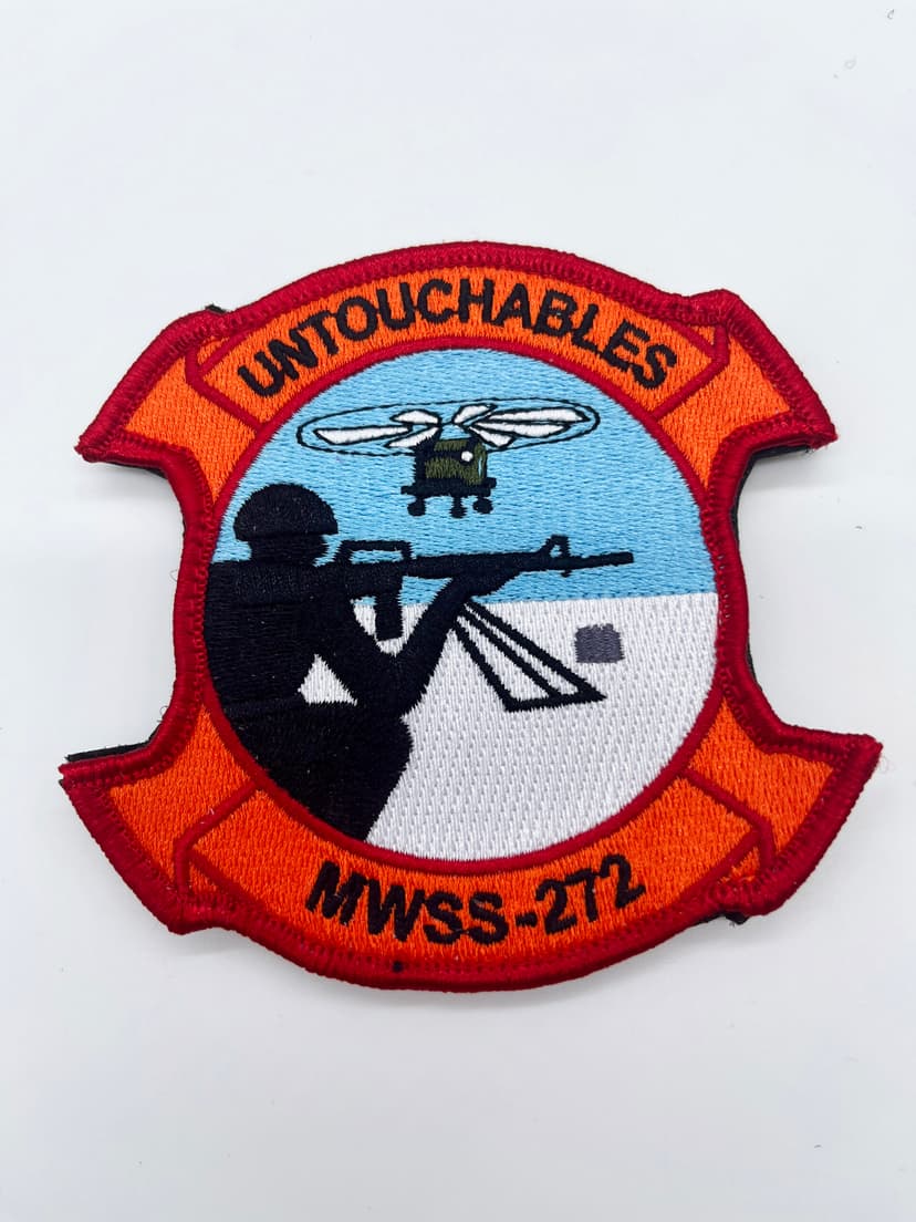 MWSS-272 Untouchables Patch – Embroidered, Hook and Loop, 4 Inch