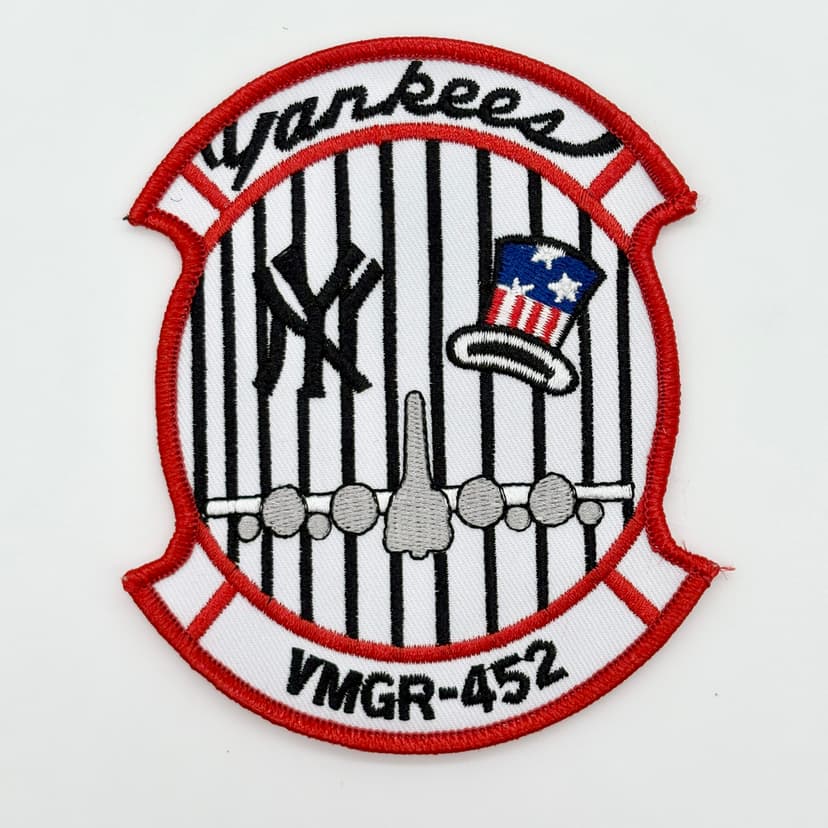 VMGR-452 Yankees Patch – Embroidered, Hook and Loop, 4.5 Inch