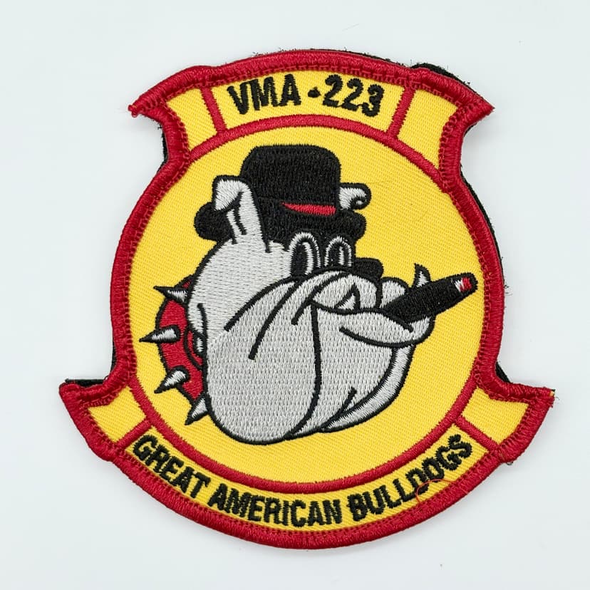 VMA-223 Great American Bulldogs – Embroidered, Hook and Loop