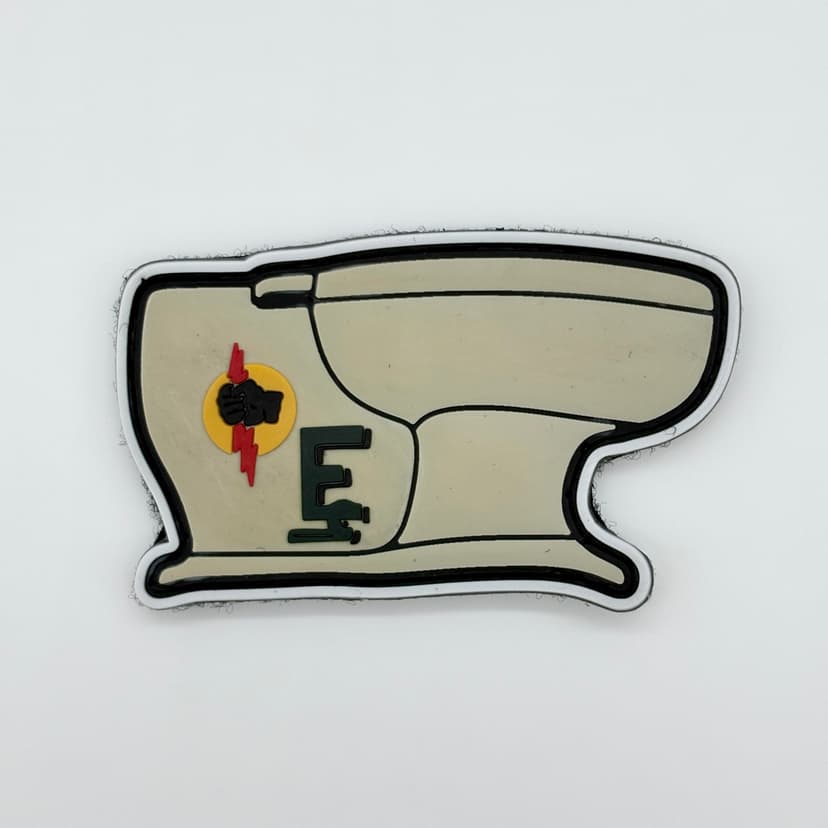 VA-25 Toilet PVC Patch – With Hook and Loop, 3.5"