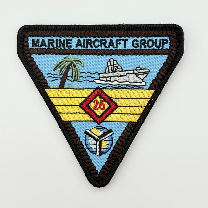 Marine Air Group 26 MAG-26 Patch - With Hook and Loop, Embroidered, 4 Inch