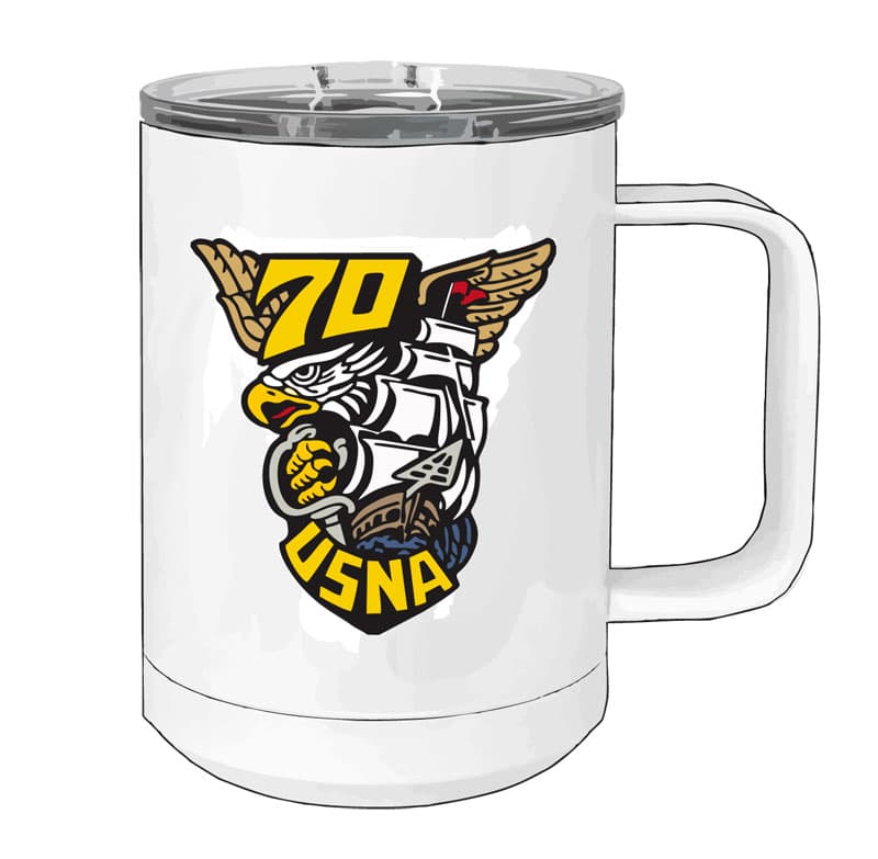 White Polar Camel Mug, 15oz Stainless Steel