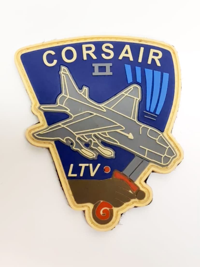 A-7 Corsair II PVC Patch - Hook and Loop, 3.5 in