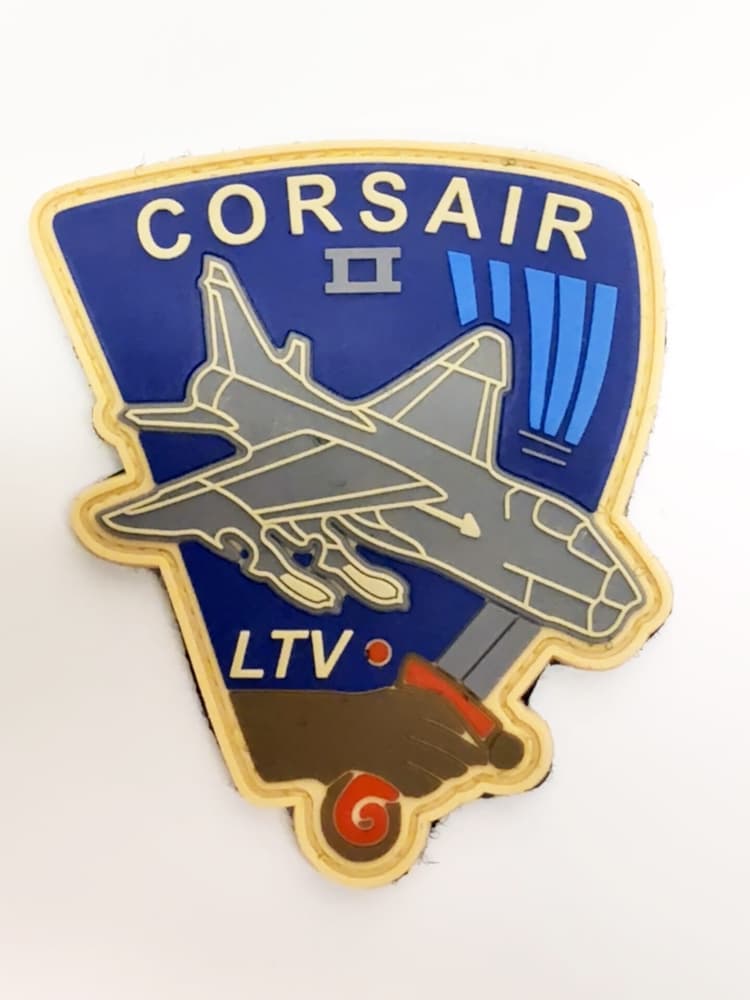 A-7 Corsair II PVC Patch - Hook and Loop, 3.5 in