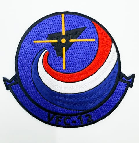 VFC-12 Fighting Omars Squadron Patch, Plastic Backing, 4 in