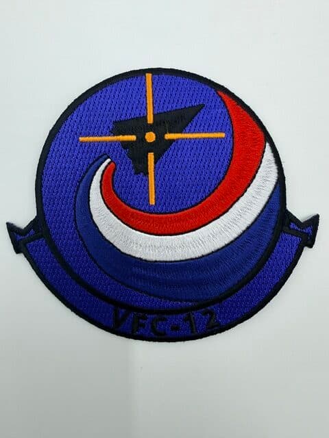 VFC-12 Fighting Omars Squadron Patch, Plastic Backing, 4 in
