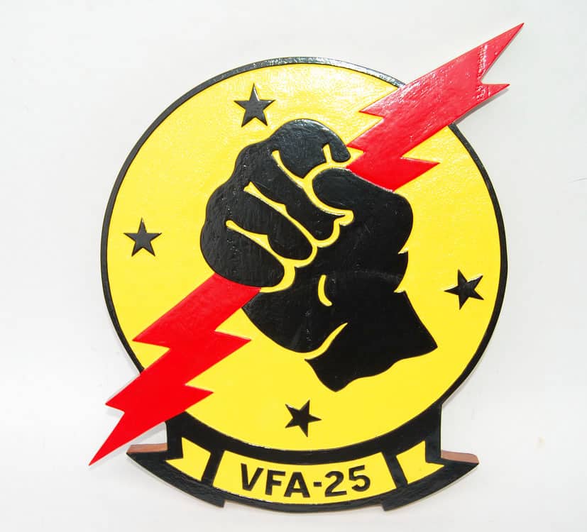 VFA-25 "Fist of the Fleet" Plaque