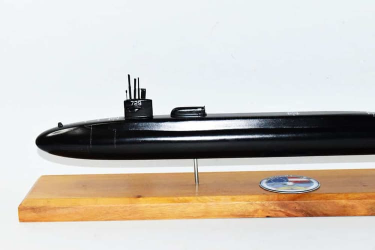USS Georgia (SSGN-729) Submarine Model (Black Hull)