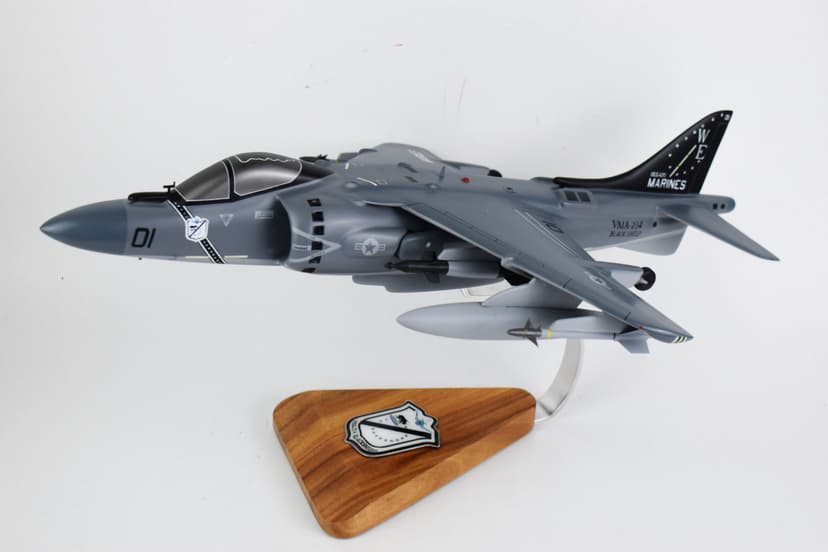 VMA-214 Black Sheep AV-8B Harrier Model