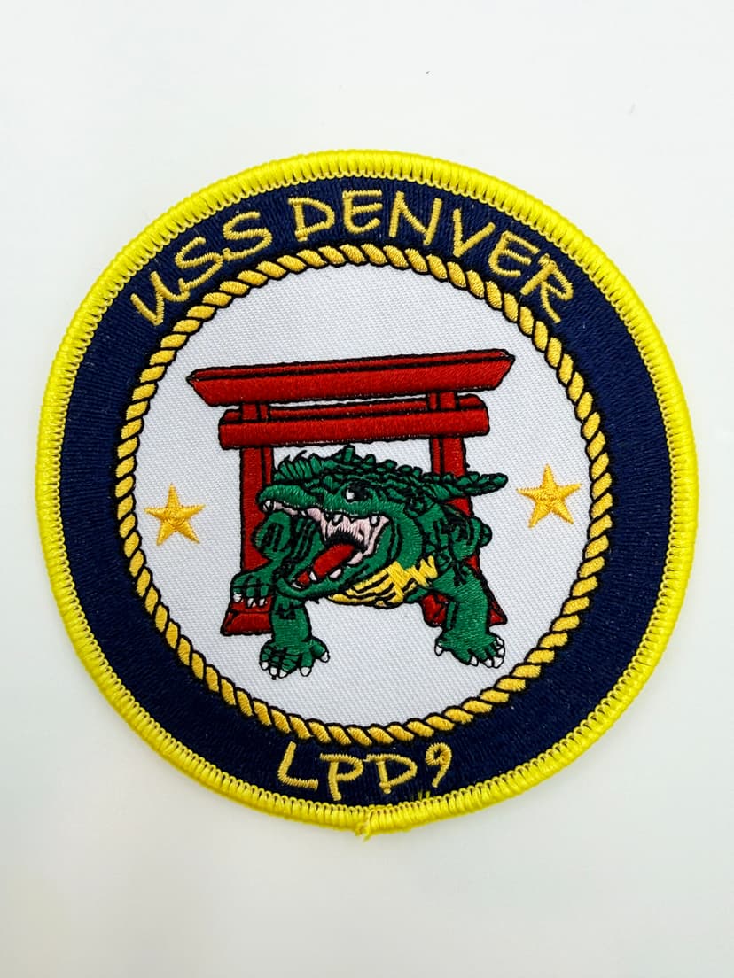 LPD-9 USS Denver Patch – Iron OnSew On, Embroidered, 4