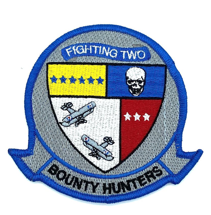 VF-2 / VFA-2 Bounty Hunters Squadron Patch – Hook and Loop, 4"