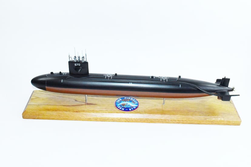 USS Finback SSN-670 Submarine Model