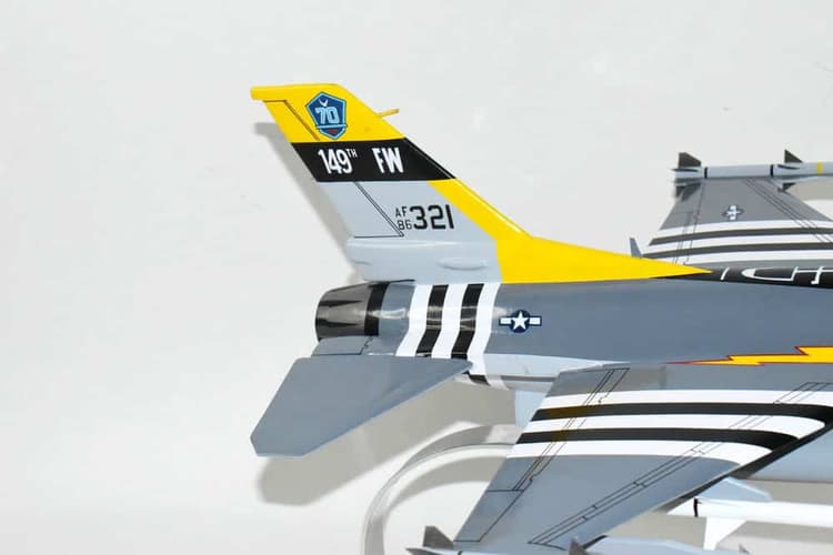 149th Fighter Wing, 182nd Fighter Squadron Texas ANG F-16 Model