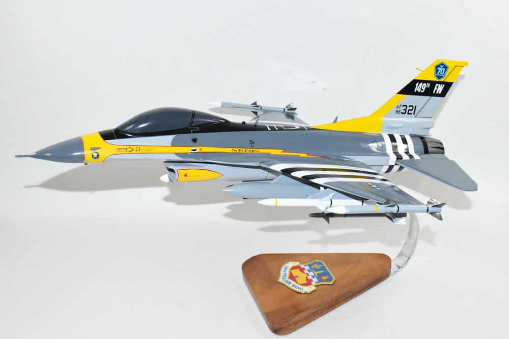 149th Fighter Wing, 182nd Fighter Squadron Texas ANG F-16 Model