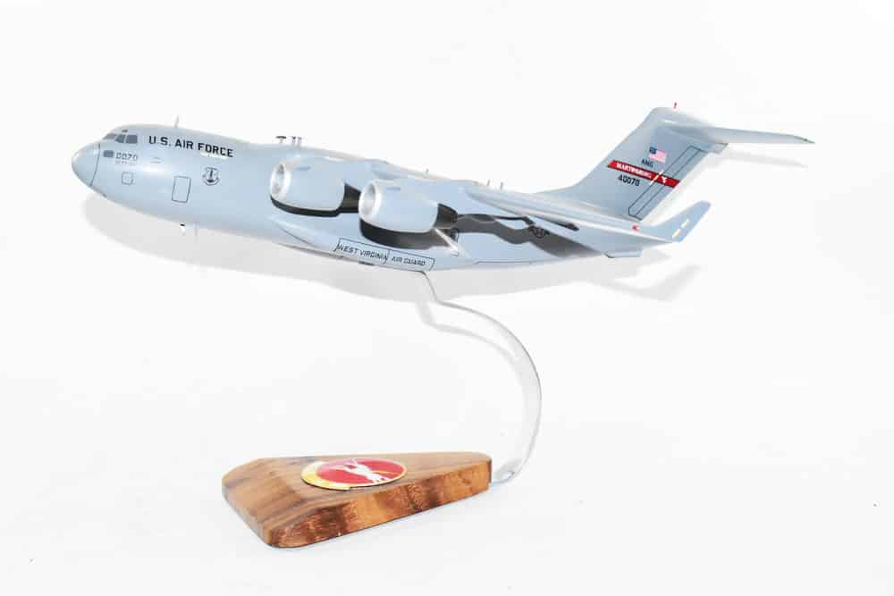 167th Airlift Squadron West Virginia ANG C-17 Model