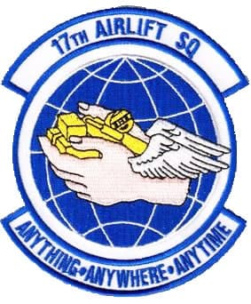 17th Airlift Squadron Patch – Sew On