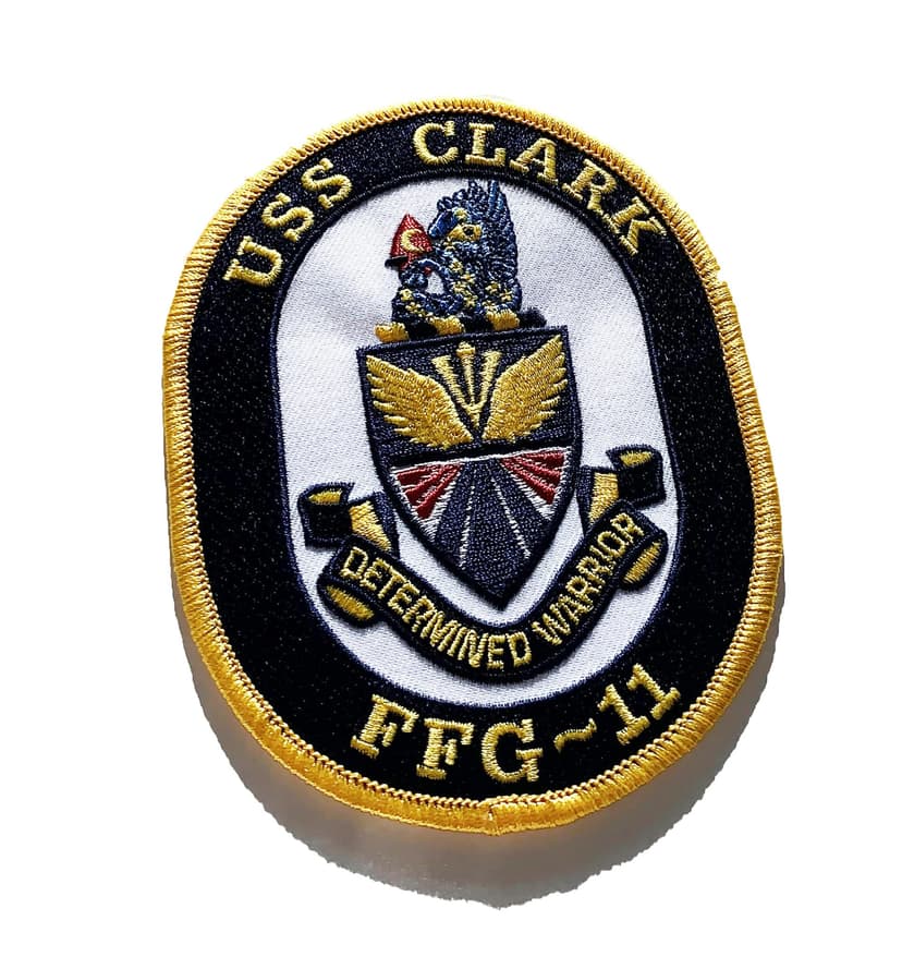 USS Clark FFG-11 Patch - Sew On