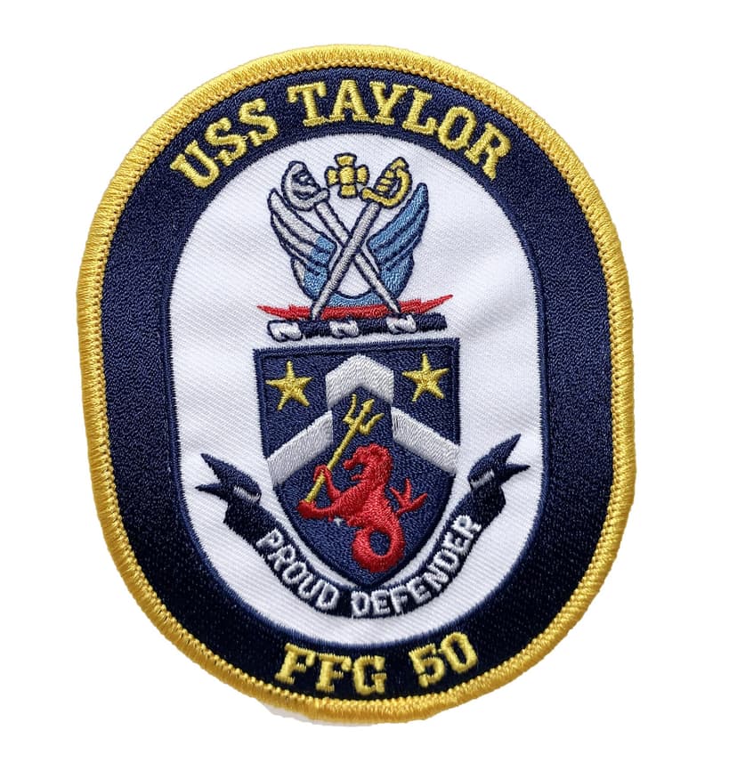 USS TAYLOR FFG-50 Patch – Sew On