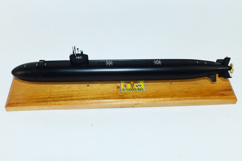 USS Santa Fe SSN-763 (Black Hull) Submarine Model