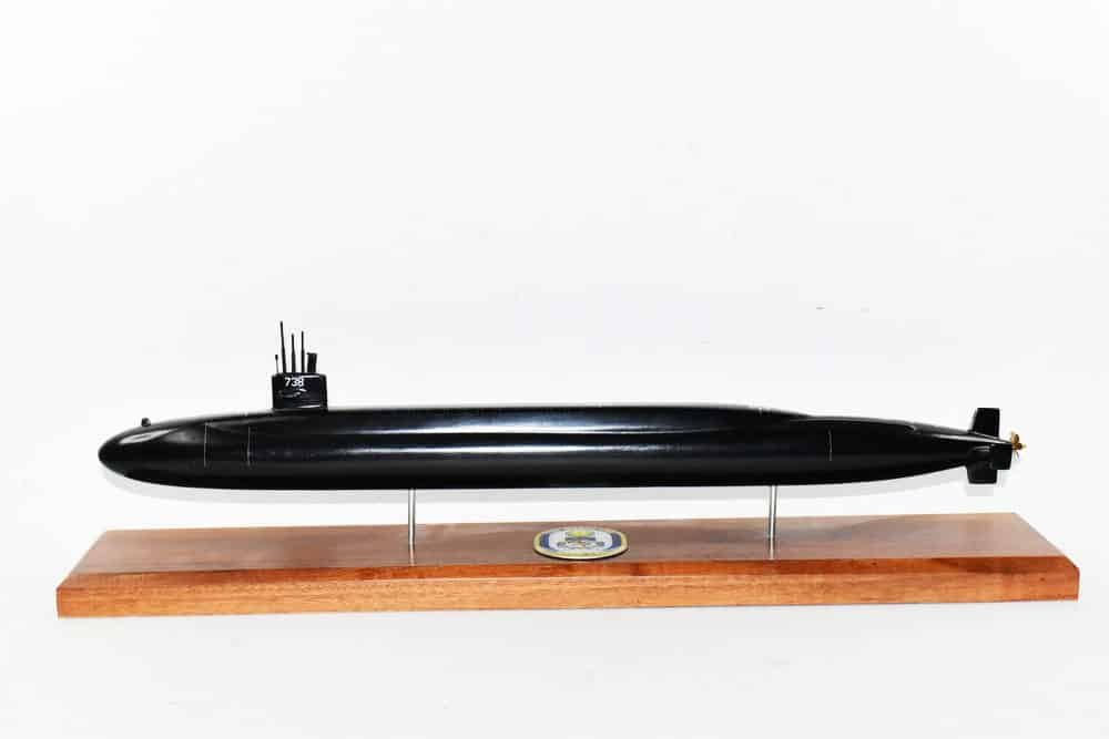 USS Maryland SSBN-738 Submarine Model (Black Hull)